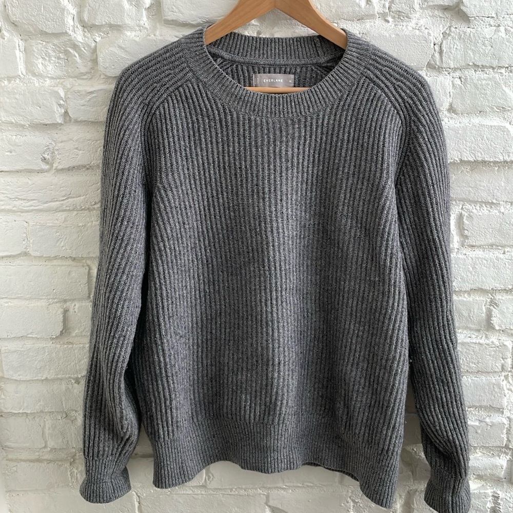 Everlane shaker stitch wool sweater M
